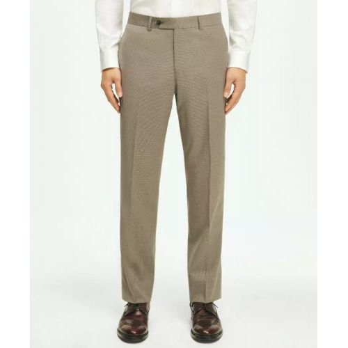 브룩스브라더스 Classic Fit Stretch Wool Mini-Houndstooth 1818 Dress Trousers