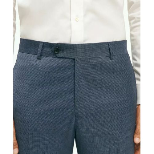 브룩스브라더스 Slim Fit Stretch Wool Mini-Houndstooth 1818 Dress Trousers