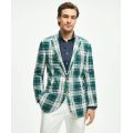 Regent Classic-Fit Cotton Seersucker Madras Plaid Sport Coat