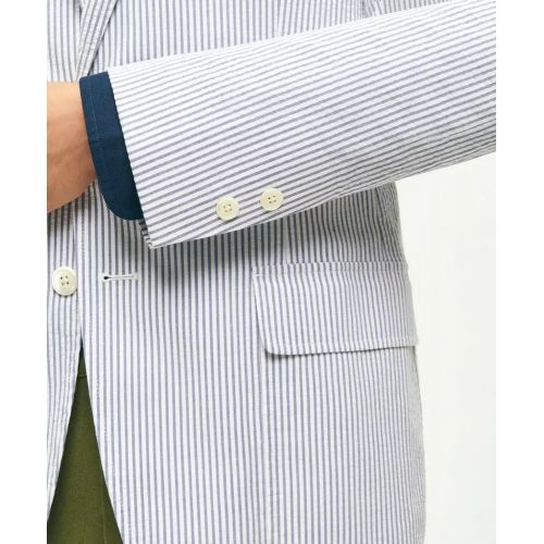 브룩스브라더스 Traditional Fit Archive-Inspired Seersucker Sport Coat in Cotton
