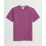 Washed Supima Cotton Pocket Crewneck T-Shirt