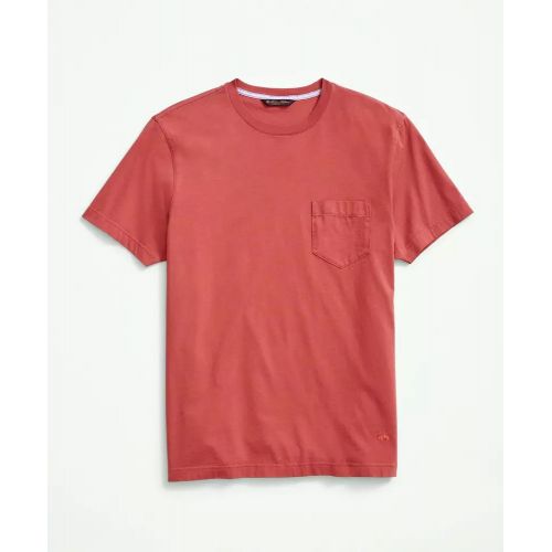 브룩스브라더스 Washed Supima Cotton Pocket Crewneck T-Shirt