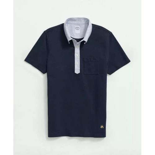 브룩스브라더스 The Vintage Oxford-Collar Polo Shirt In Supima Cotton Blend