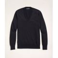 Supima Cotton V-Neck Sweater