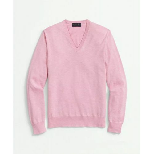 브룩스브라더스 Supima Cotton V-Neck Sweater