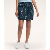 Reversible Print-Embroidered Tennis Skirt