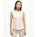 Fitted Non-Iron Stretch Supima Cotton Sleeveless Dress Shirt