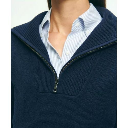 브룩스브라더스 Wool Cashmere Half-Zip Sweater