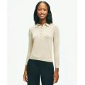 Long Sleeve Shimmer Polo Sweater