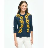 Sunflower Embroidered Cardigan In Supima Cotton