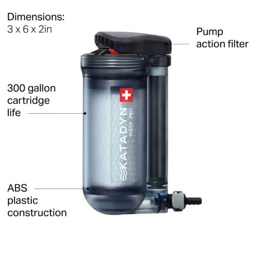  Katadyn Hiker Pro Transparent Water Microfilter - Hike & Camp