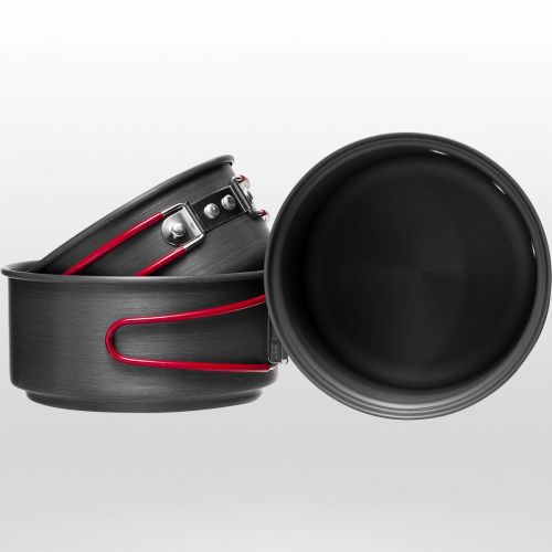  Stoic 3-Piece Backpacker Hard Anodized Cook Set - Hike & Camp