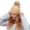 The North Face Triple Cable Fur Pom Beanie - Women