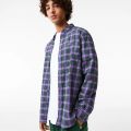 Lacoste Mens Regular Fit Check Print Flannel Shirt