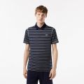 Lacoste Menu2019s Golf Recycled Polyester Stripe Polo