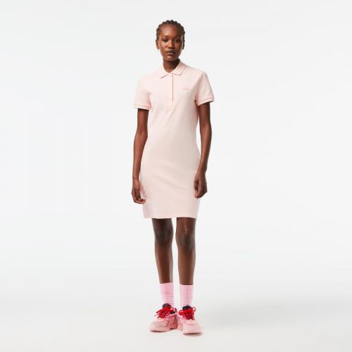 라코스테 Lacoste Womens Stretch Cotton Pique Polo Dress