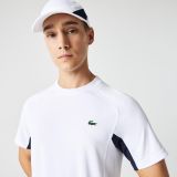 Lacoste Mens SPORT Color-Block Ultra-Dry Pique Tennis T-Shirt