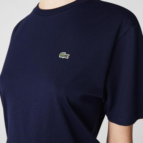 라코스테 Lacoste Womenu2019s Crew Neck Premium Cotton T-Shirt