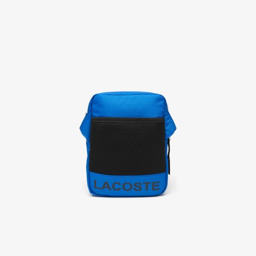 라코스테 Lacoste Unisex Contrast Strap Color-Block Crossover Bag