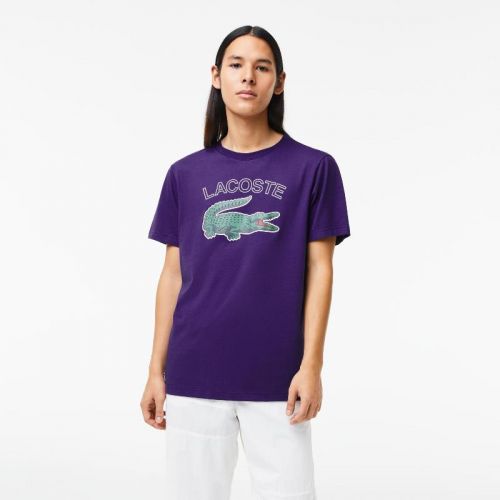 라코스테 Lacoste Mens SPORT Crocodile Print Jersey T-Shirt