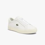 Lacoste Womens Powercourt Leather Sneakers