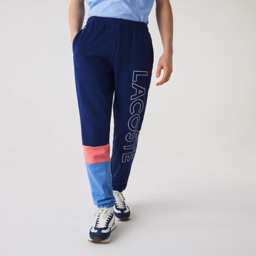 라코스테 Lacoste Menu2019s Color-Block Fleece Trackpants