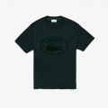 Lacoste Mens Relaxed Fit Tone-On-Tone Branded Cotton T-Shirt