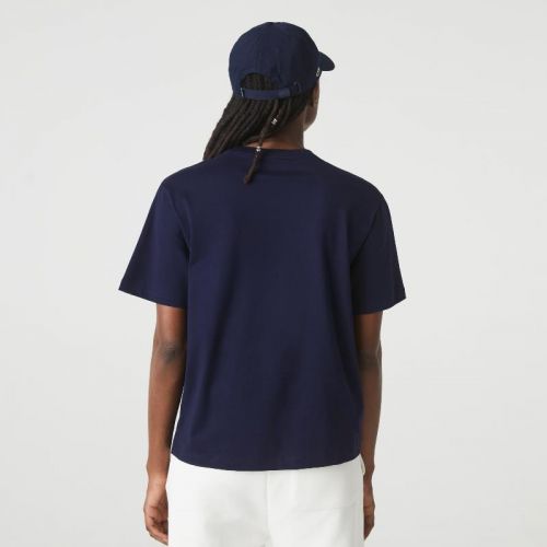 라코스테 Lacoste Womenu2019s Crew Neck Premium Cotton T-Shirt