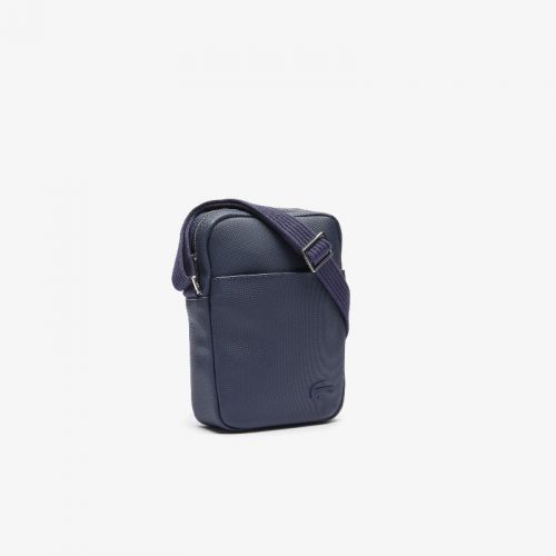 라코스테 Lacoste Mens Classic Petit Pique Vertical Zip Bag