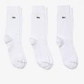 Lacoste Unisex High-Cut Cotton Pique Socks 3-Pack