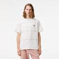 Lacoste Menu2019s Organic Cotton Jersey Stripe T-Shirt