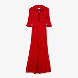Lacoste Women’s Pleated Knit Polo Dress