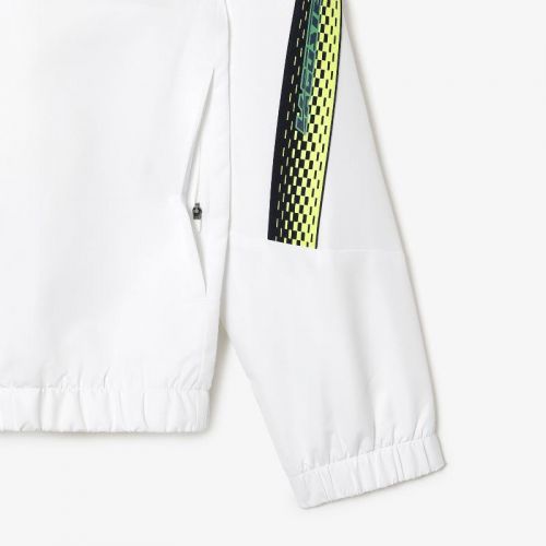 라코스테 Lacoste Menu2019s Tennis Recycled Polyester Hooded Jacket