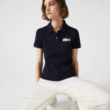 Womens Lacoste Made In France Two-Ply Cotton Pique Polo