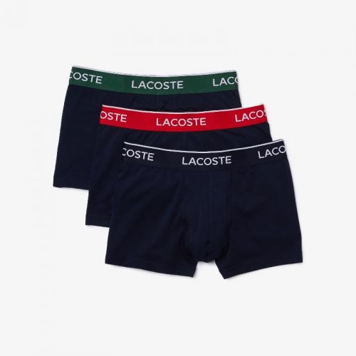 라코스테 Lacoste Menu2019s Long Cotton Boxer Brief 3-Pack