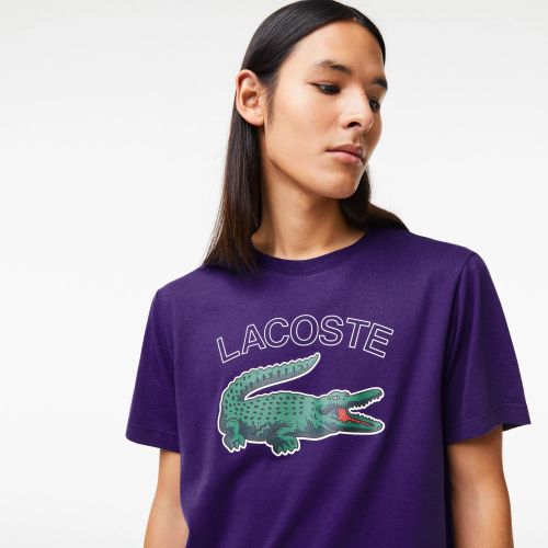 라코스테 Lacoste Mens SPORT Crocodile Print Jersey T-Shirt