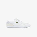 Lacoste Mens Bayliss Deck Leather and Synthetic Boat Shoes