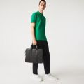Lacoste Mens Chantaco Pique Leather Extra Slim Computer Bag