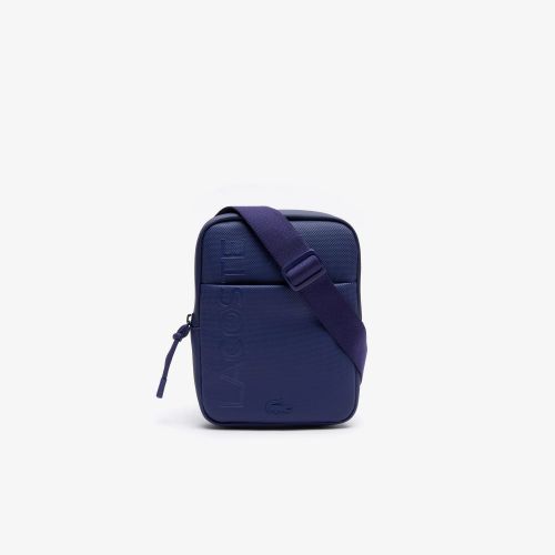 라코스테 Lacoste Mens L.12.12 Branded Zippered Small Flat Bag