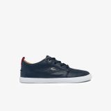 Lacoste Mens Bayliss Leather Perforated Collar Sneakers