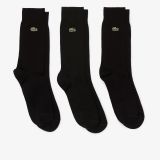 Lacoste Unisex High-Cut Cotton Pique Socks 3-Pack