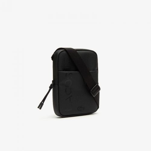 라코스테 Lacoste Mens L.12.12 Branded Zippered Small Flat Bag