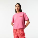 Lacoste Womenu2019s Oversizedd Cotton Jersey T-Shirt