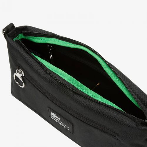 라코스테 Lacoste Unisex Recycled Fiber Zipped Bag