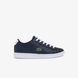 Lacoste Childrens Carnaby Synthetic Color Contrast Sneakers