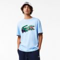 Lacoste Mens Relaxed Fit Oversized Crocodile T-Shirt