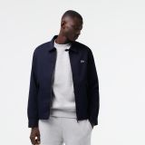 Lacoste Mens Short Zippered Organic Cotton Gabardine Jacket