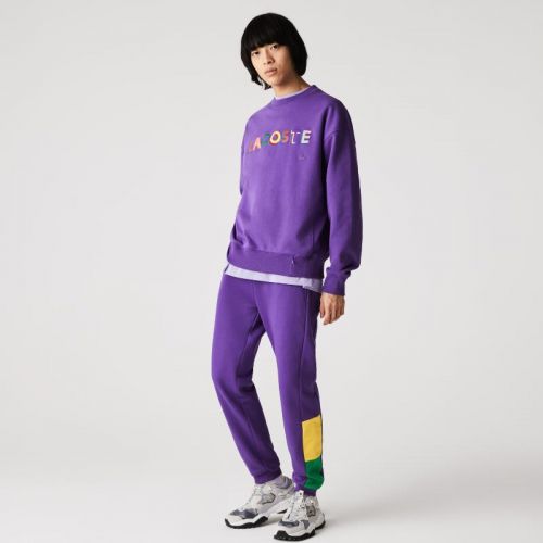 라코스테 Lacoste Mens Branded Colorblock Fleece Jogging Pants