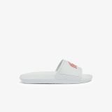 Lacoste Womens Croco Water-repellent Synthetic Slides