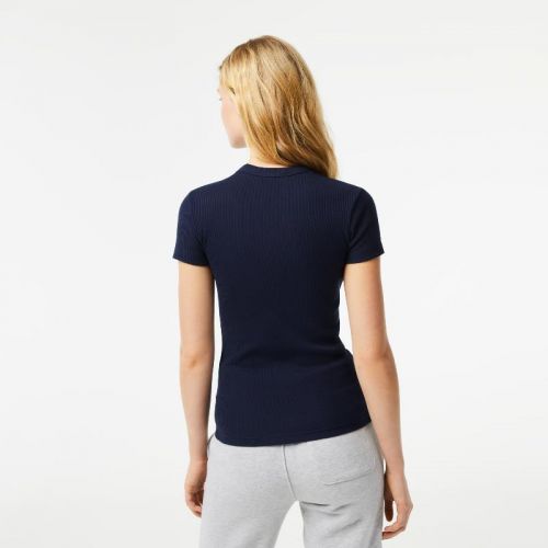 라코스테 Lacoste Womenu2019s Slim Fit Organic Cotton T-Shirt